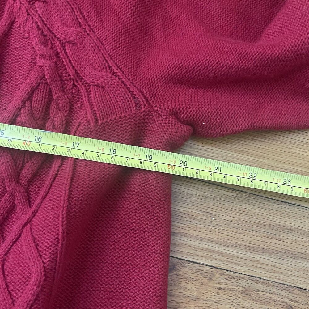 TALBOTS Open Front Cardigan Plus Size 1X Red NEW … - image 4